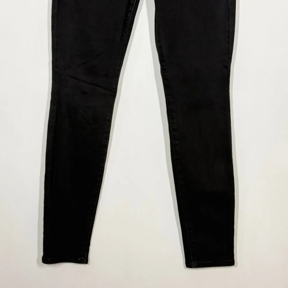 Cabi‎ Cinch Skinny Jeans Womens Size 6 Black Denim Stretch High Rise 5-Pocket